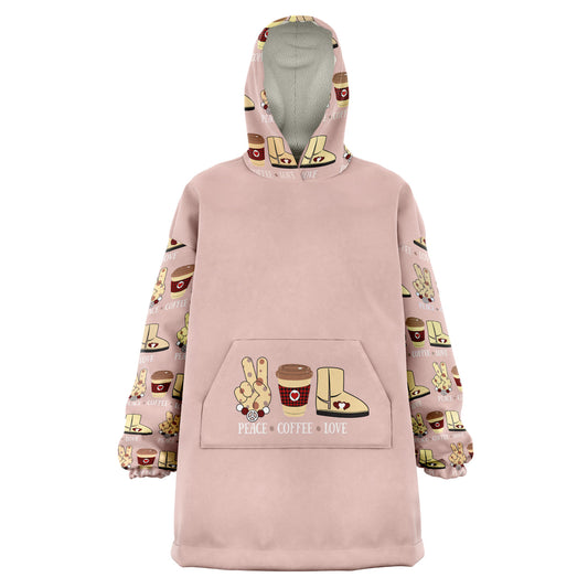 Peace Coffee Love Oversize Sn-ugg Hoodie