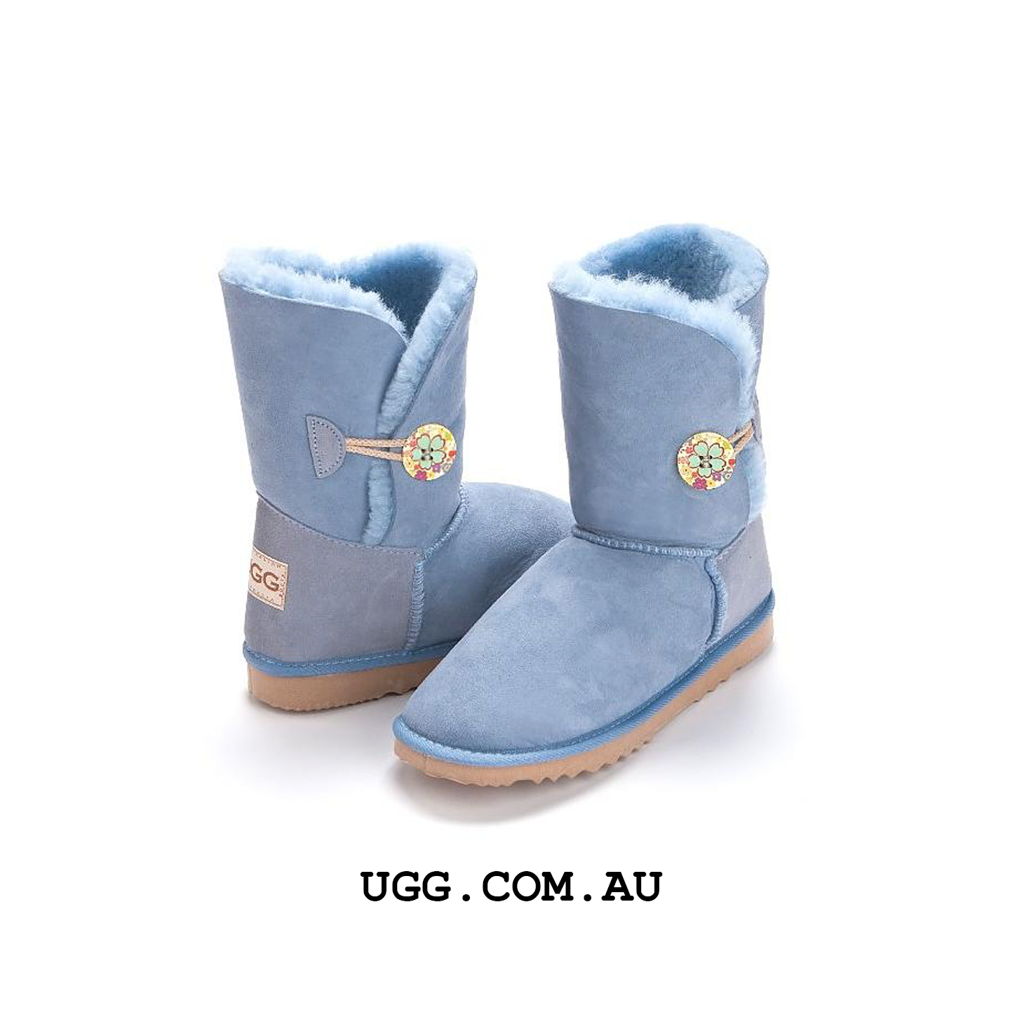 Bella Button Floral Ugg Boots