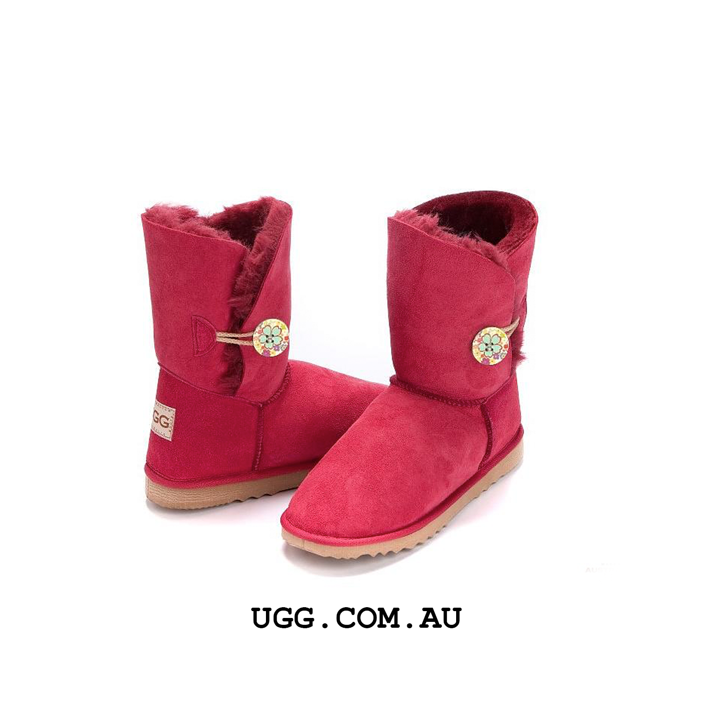 Bella Button Floral Ugg Boots