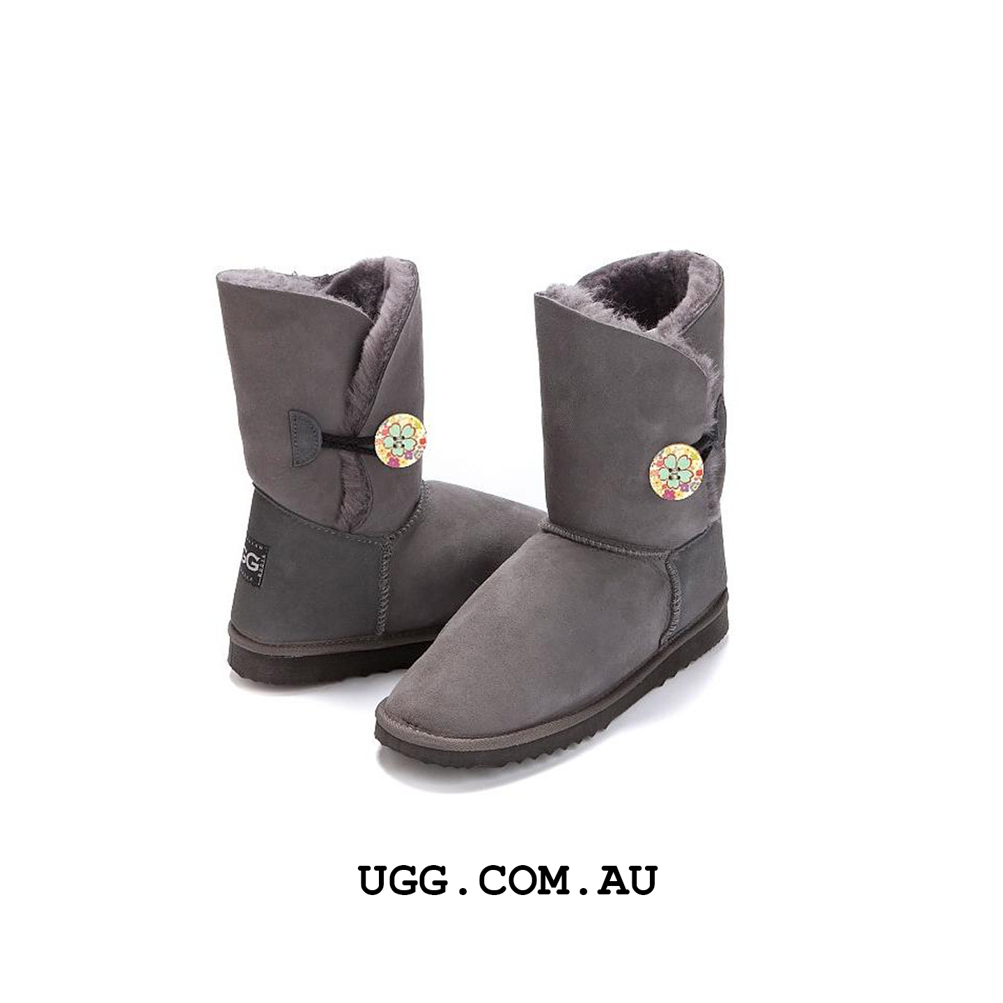Bella Button Floral Ugg Boots