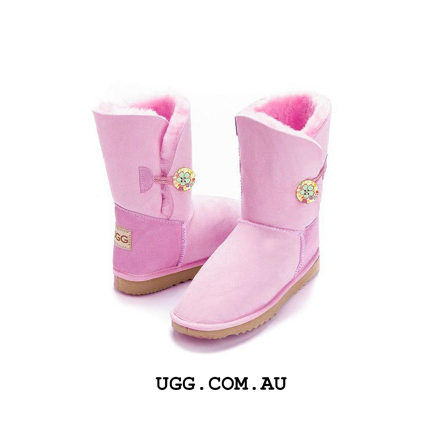 Bella Button Floral Ugg Boots