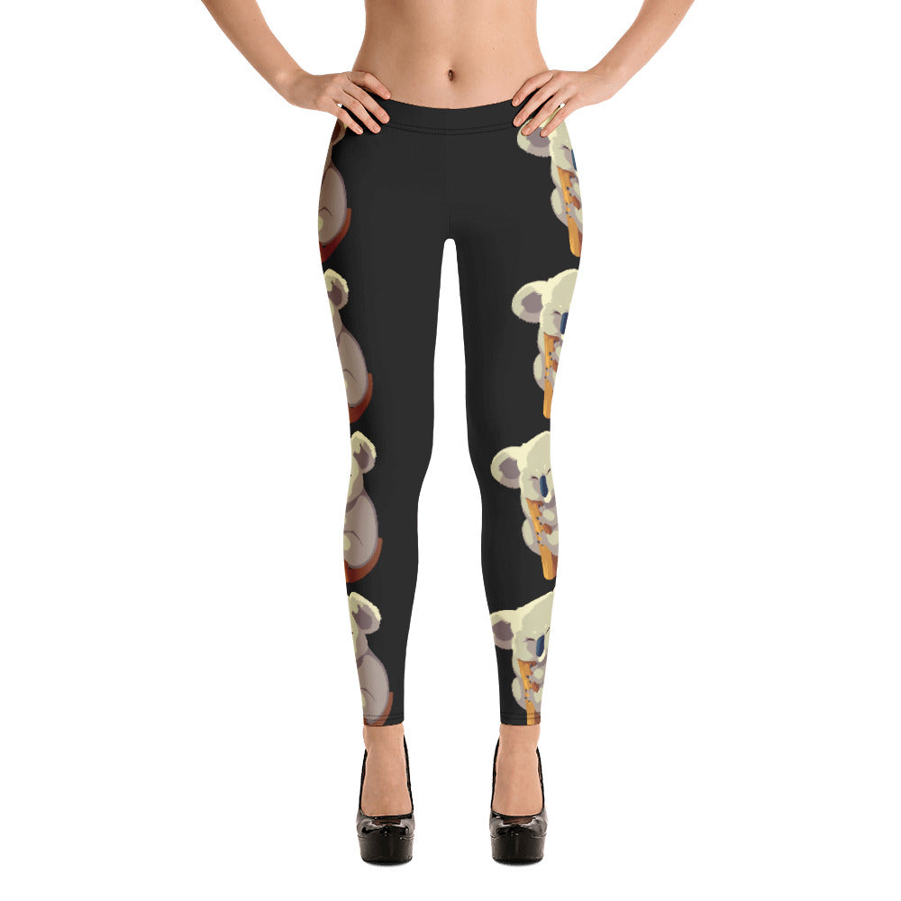 Koala Lover Black Leggings