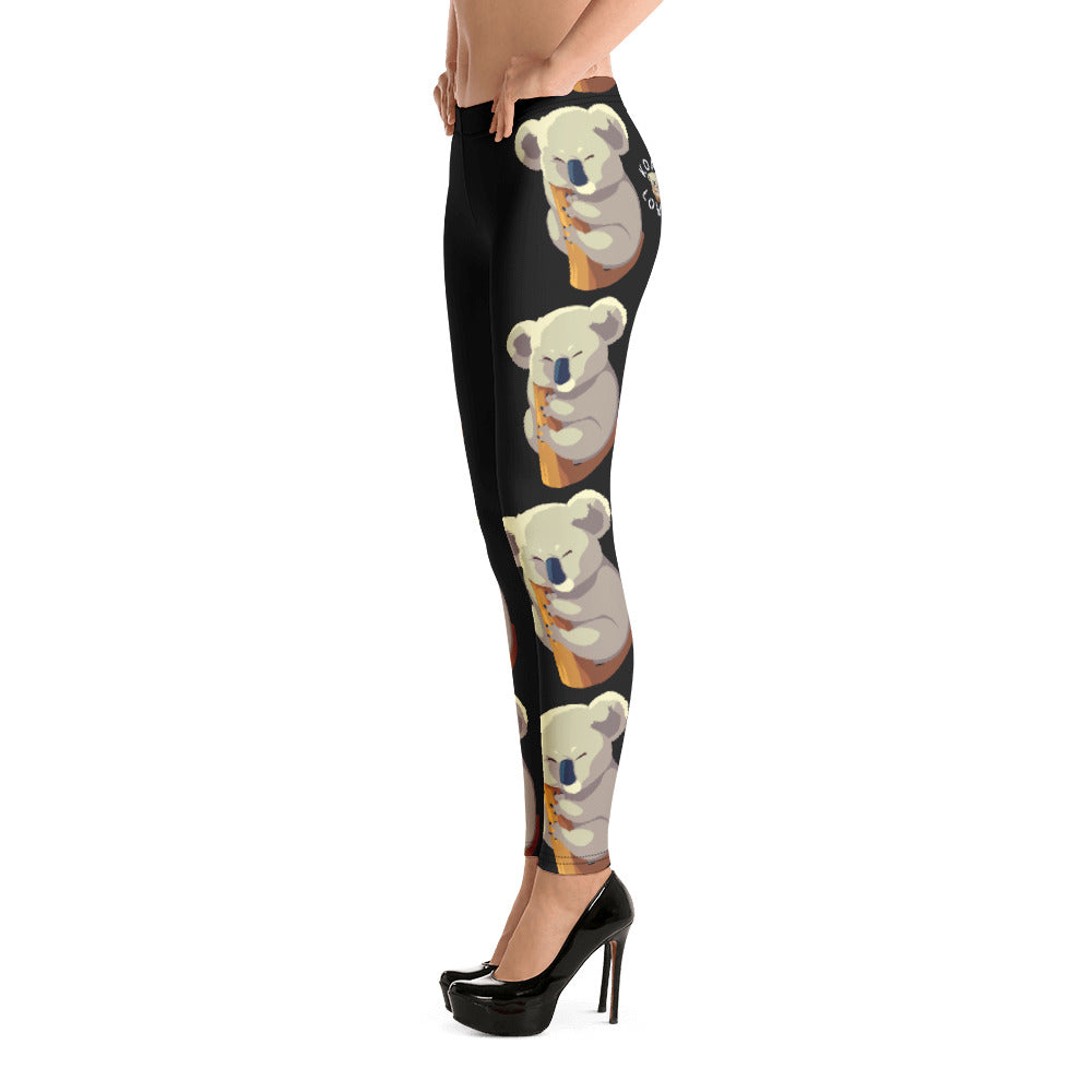 Koala Lover Black Leggings