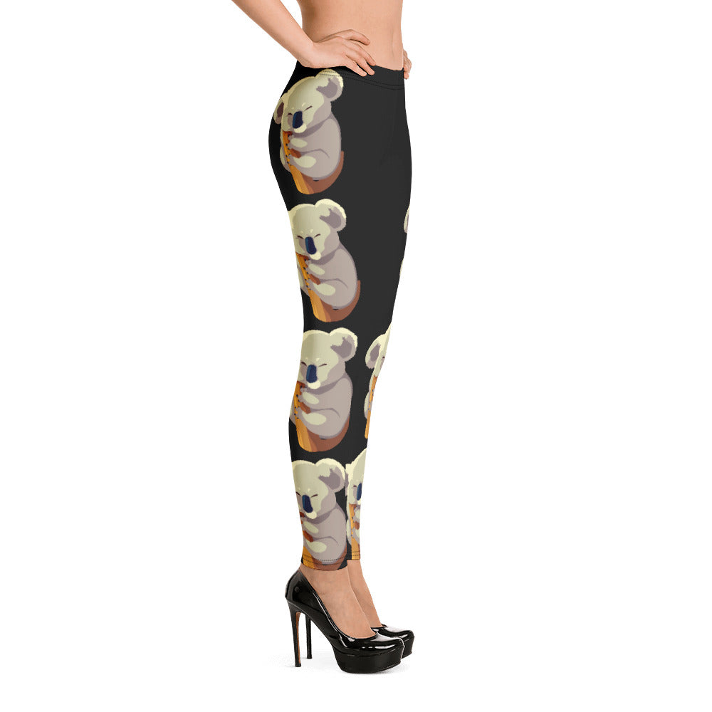 Koala Lover Black Leggings