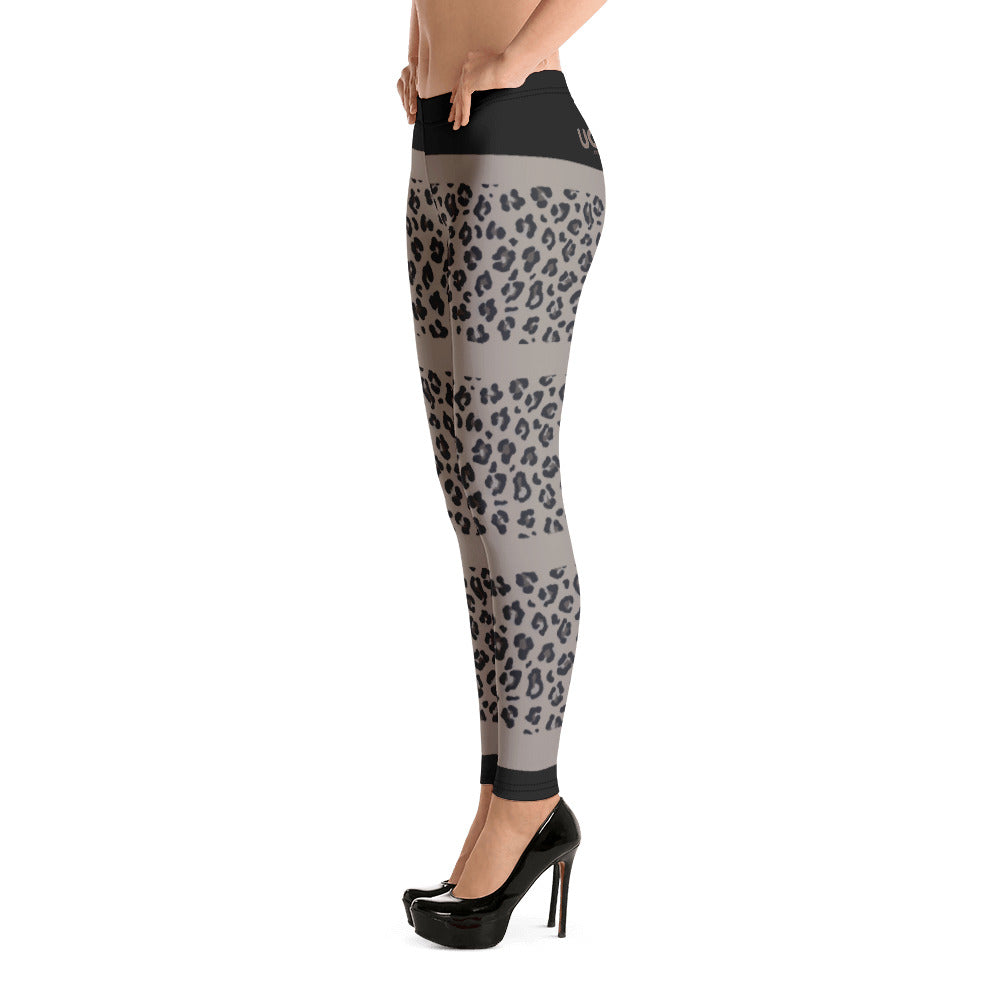 Leopard Print Leggings - Light Colour