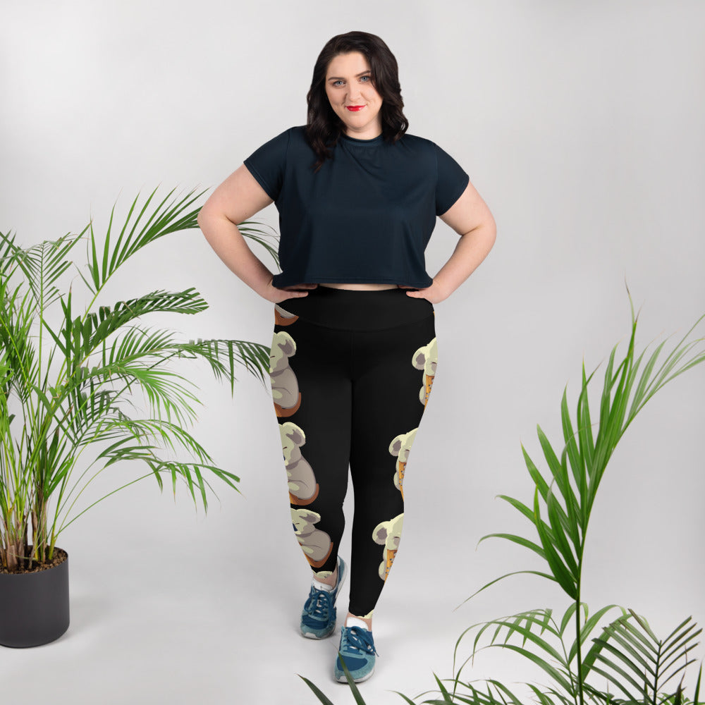 Koala Lover All-Over Print Plus Size Leggings