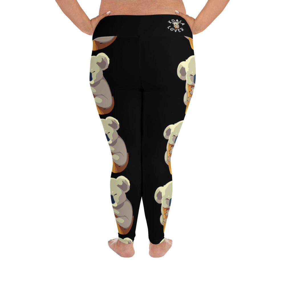 Koala Lover All-Over Print Plus Size Leggings