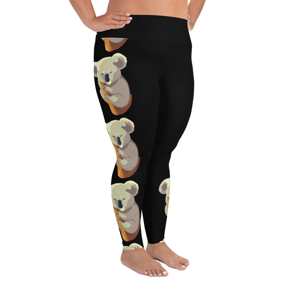 Koala Lover All-Over Print Plus Size Leggings