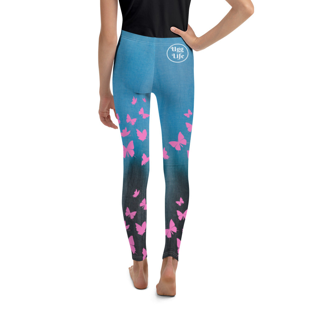 Butterfly Blue Youth Leggings