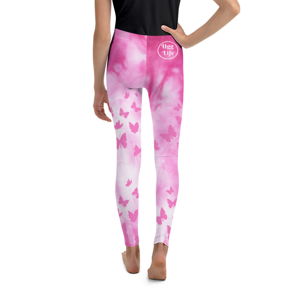 Butterfly Pink Youth Leggings
