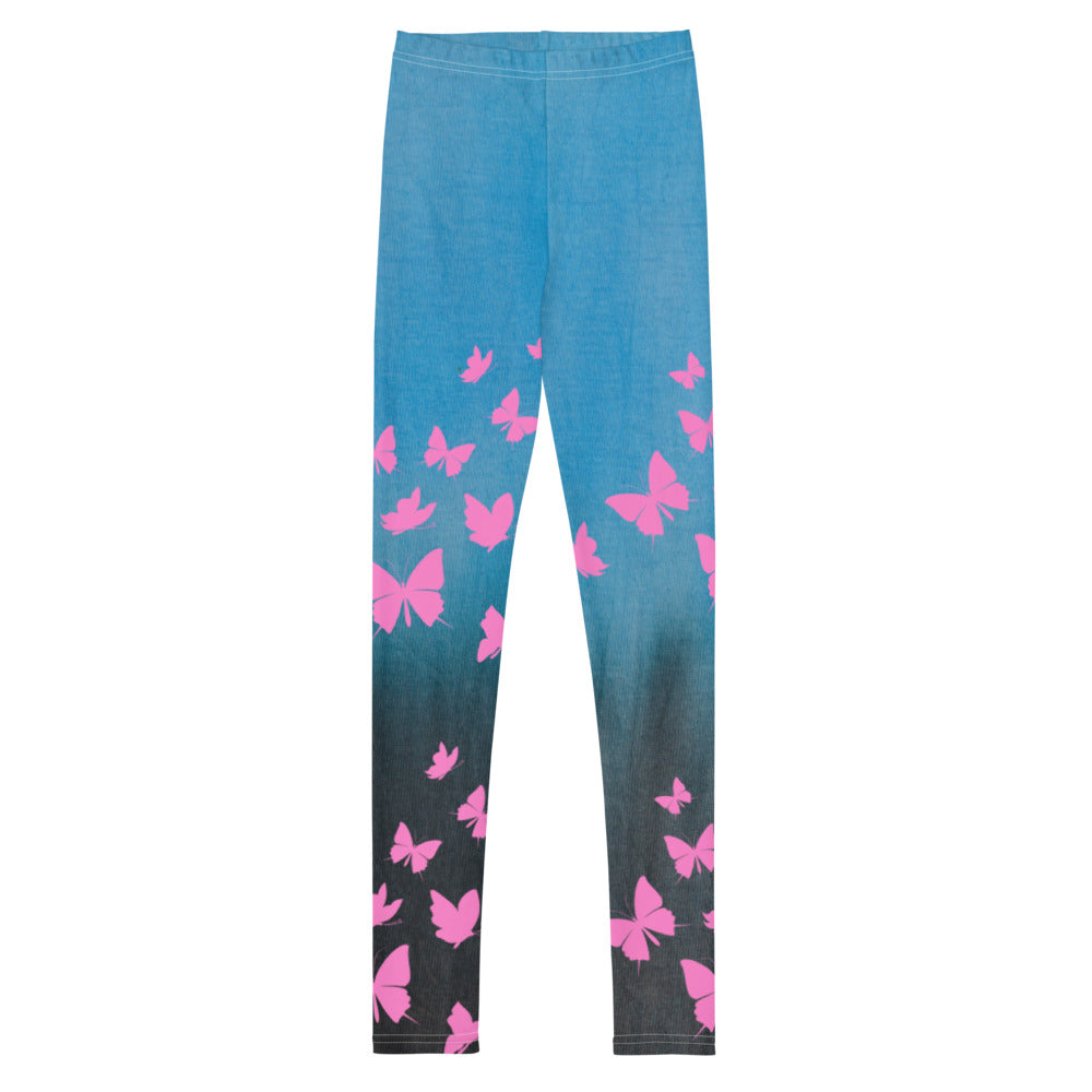 Butterfly Blue Youth Leggings