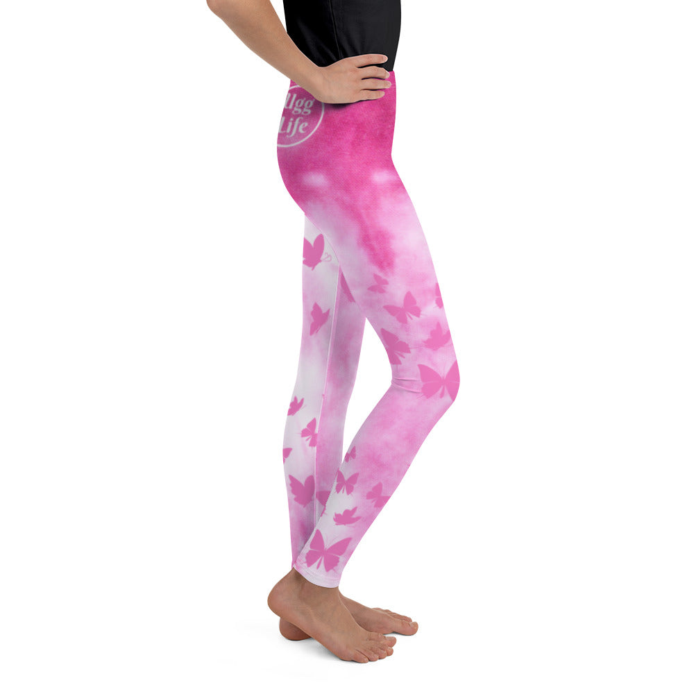 Butterfly Pink Youth Leggings