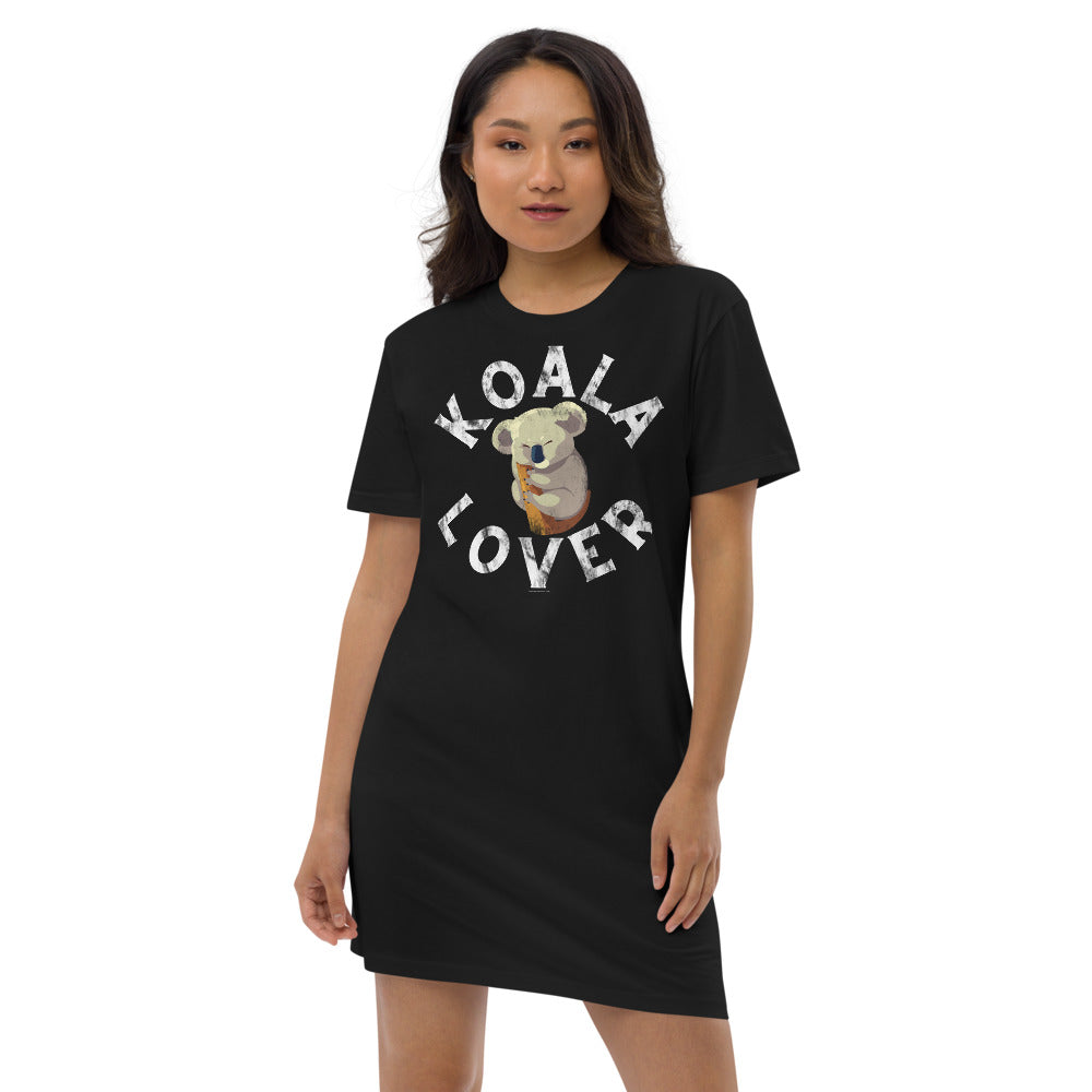 Koala Lover Organic cotton t-shirt dress