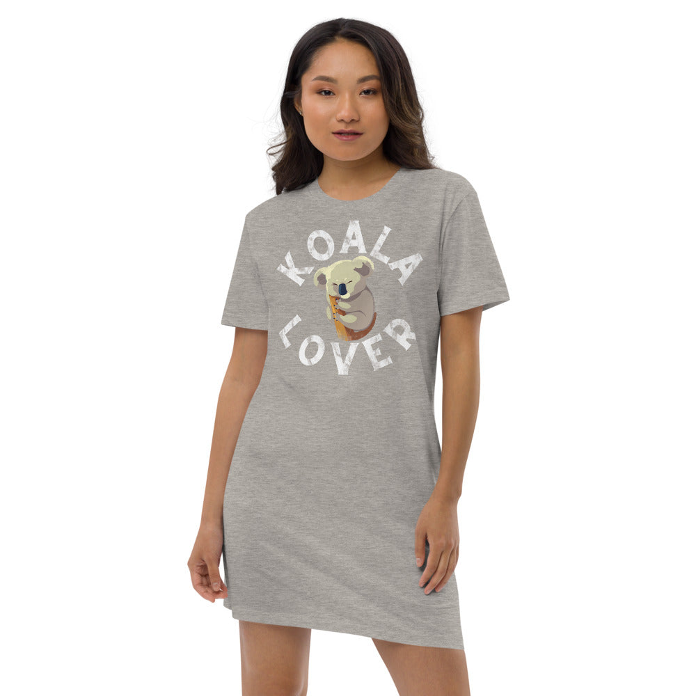 Koala Lover Organic cotton t-shirt dress