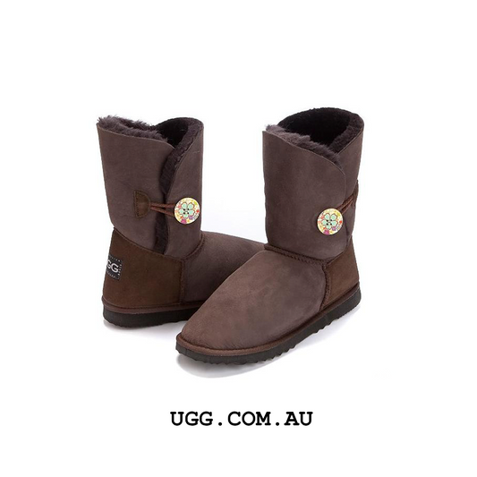 Bella Button Floral Ugg Boots