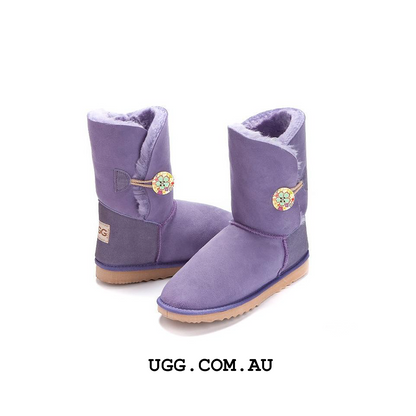 Bella Button Floral Ugg Boots