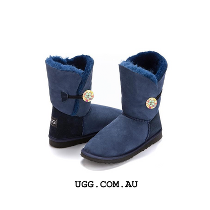 Bella Button Floral Ugg Boots