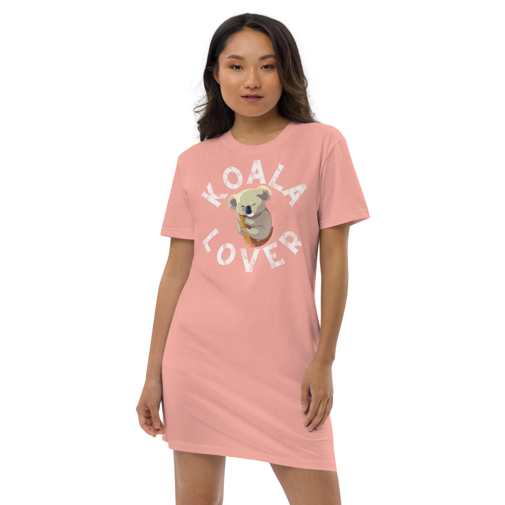 Koala Lover Organic cotton t-shirt dress